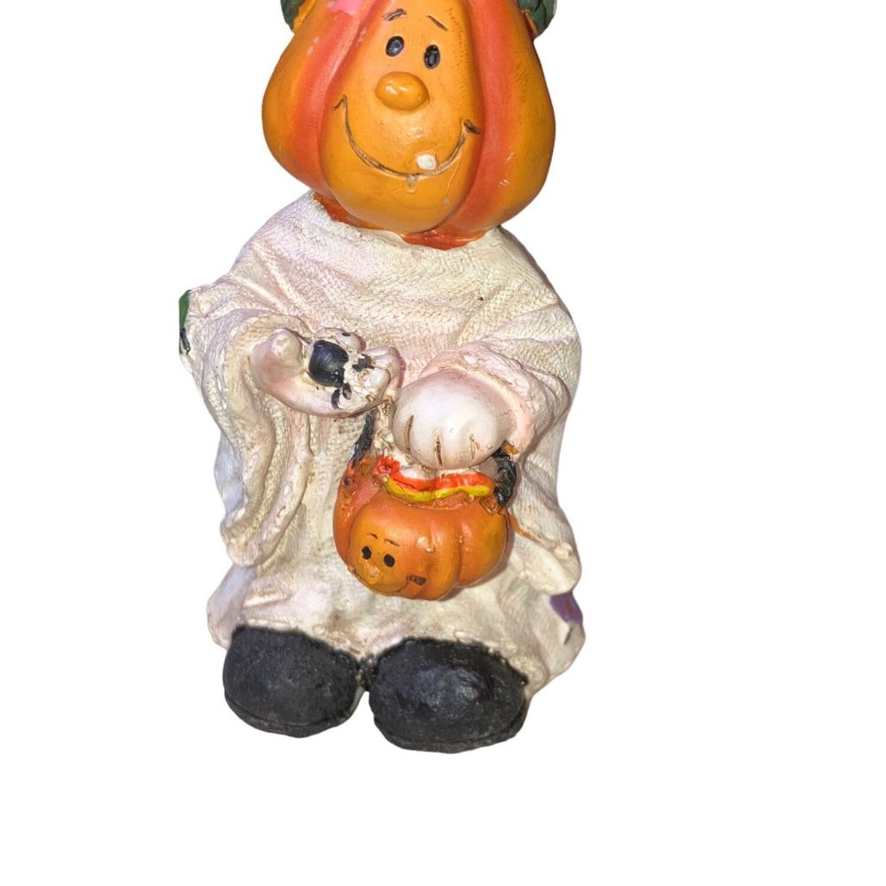 Halloween Small Table Top Shelf Figurines Cat Pumpkin - Picture 2 of 12